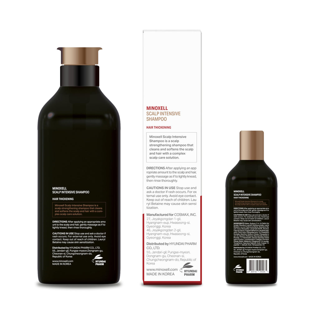 MINOXELL before-after look hints at density gains with continued use.