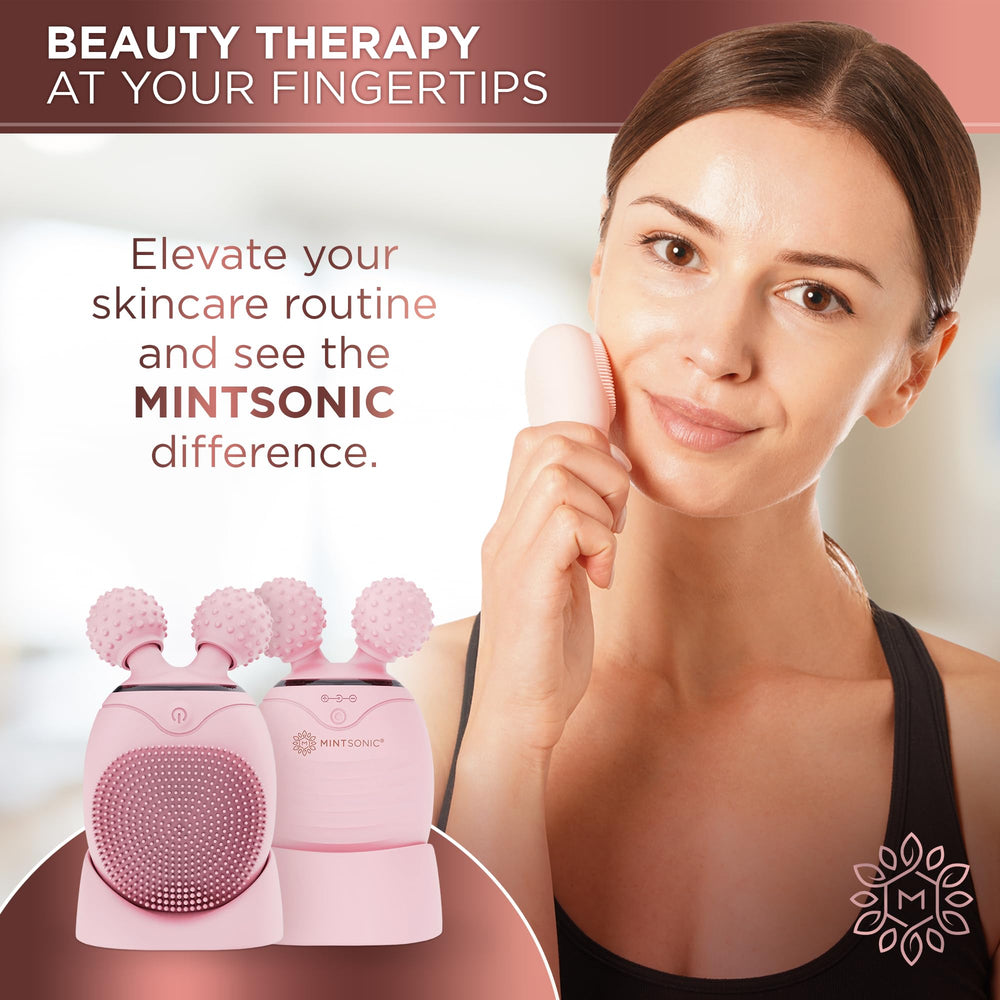 MintSonic compact travel size fits in your bag for on-the-go care.