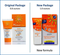 Minus Sun Pollution Protection Mousse packaging highlights compact travel size