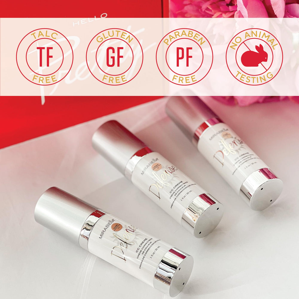 Mirabella Defense CC Creme avocado oil detail emphasizing hydration and comfort.