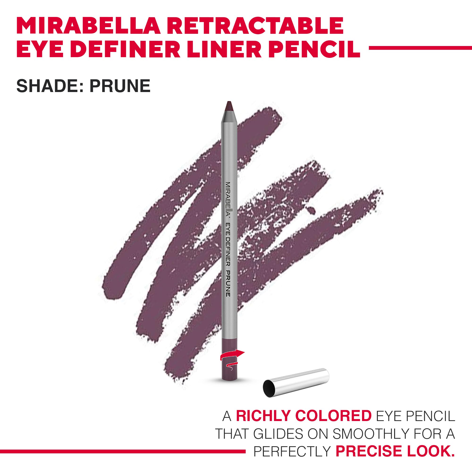 Mirabella Eye Definer gel formula glides smoothly for easy application