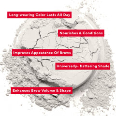 Mirabella Perfecting Loose Powder texture-closeup highlights fine-milled silica and blur effect.