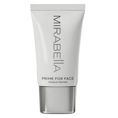 Mirabella Prime face primer bottle showing smooth, long-lasting makeup base.
