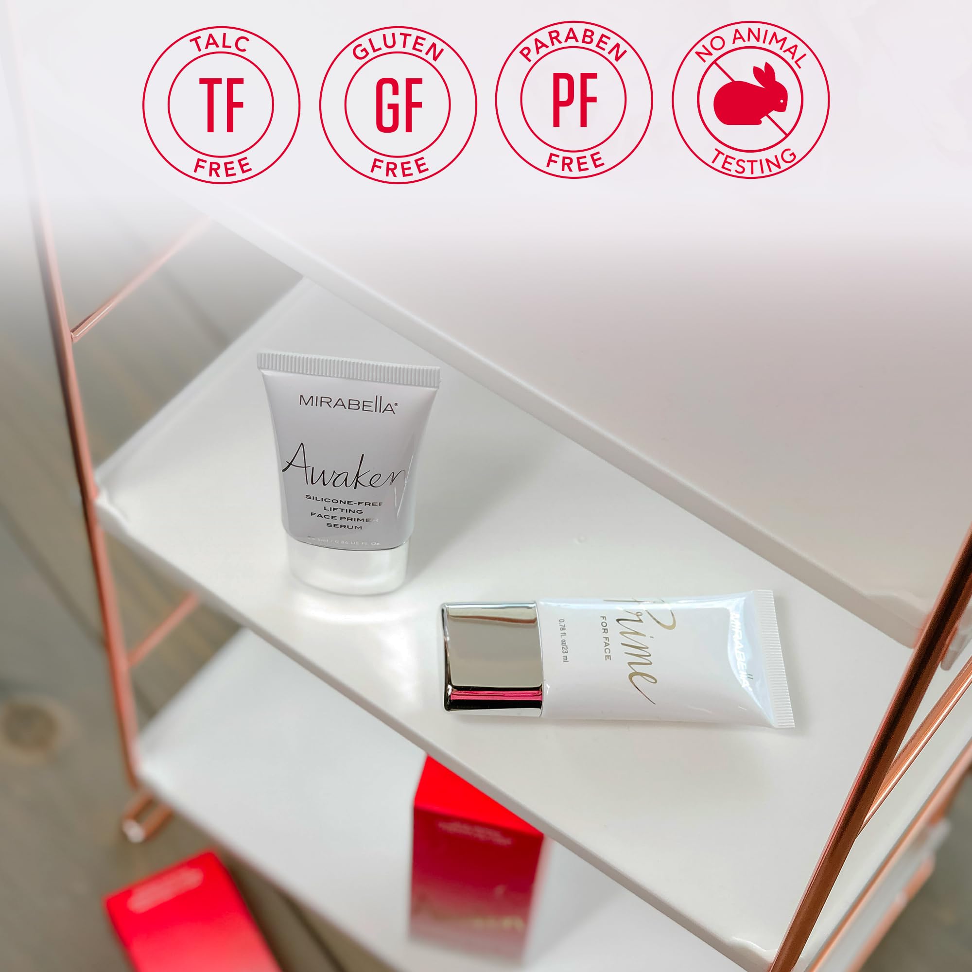 Mirabella Prime oil-control effect for shine-free look all day.