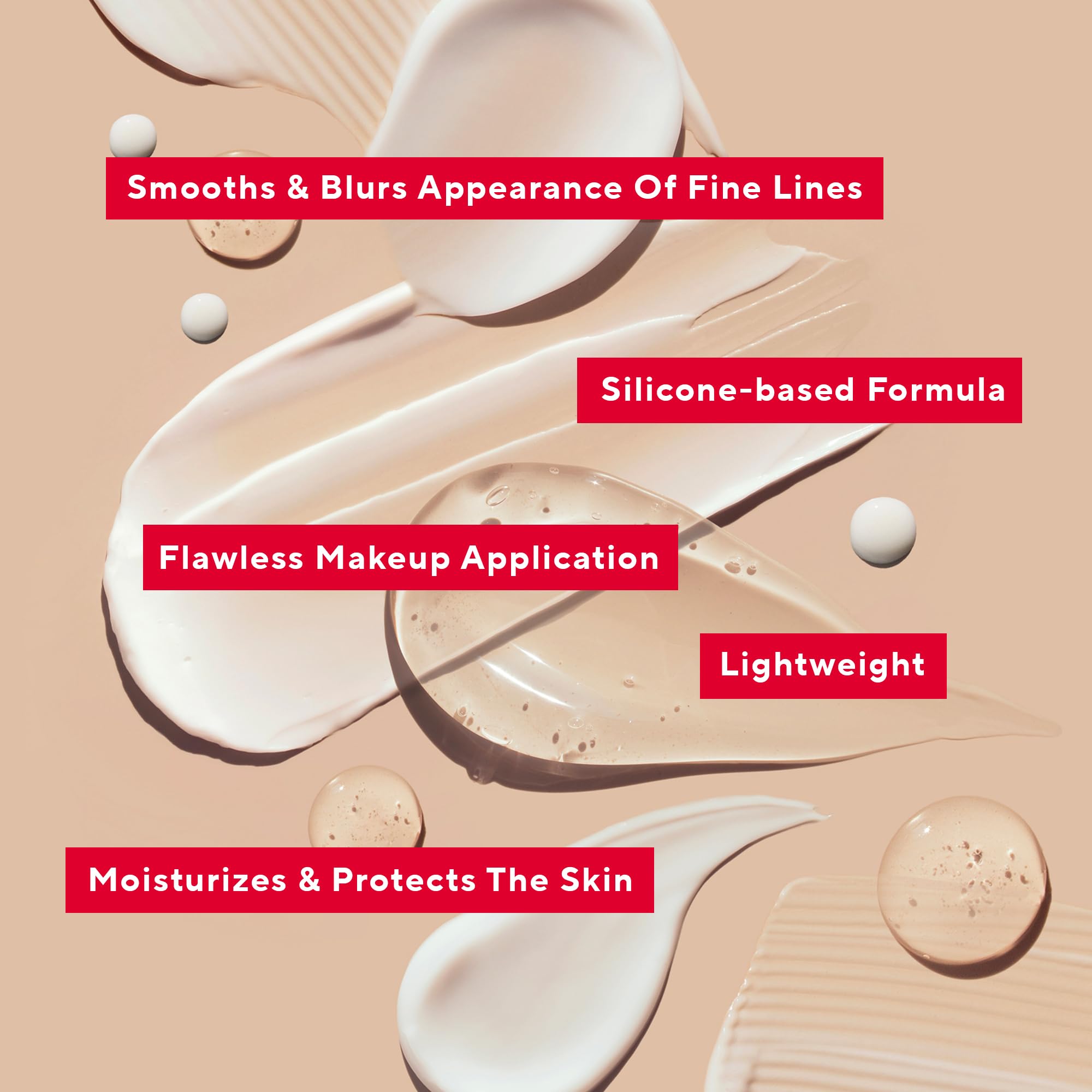 Mirabella Prime vitamin E and jojoba formula for hydrated, protected skin.