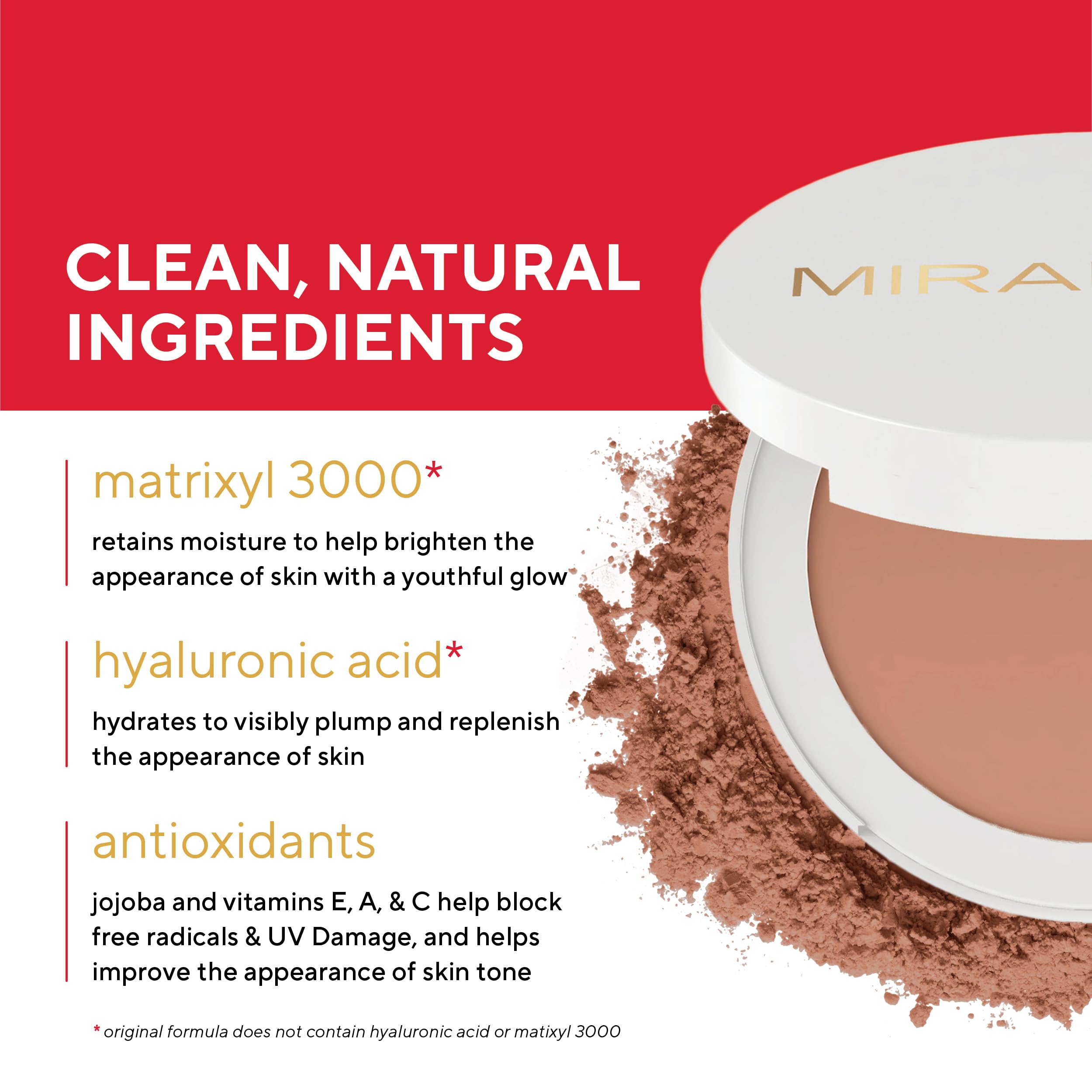 Mirabella Pure Press Powder suits normal, oily, sensitive and mature skin.