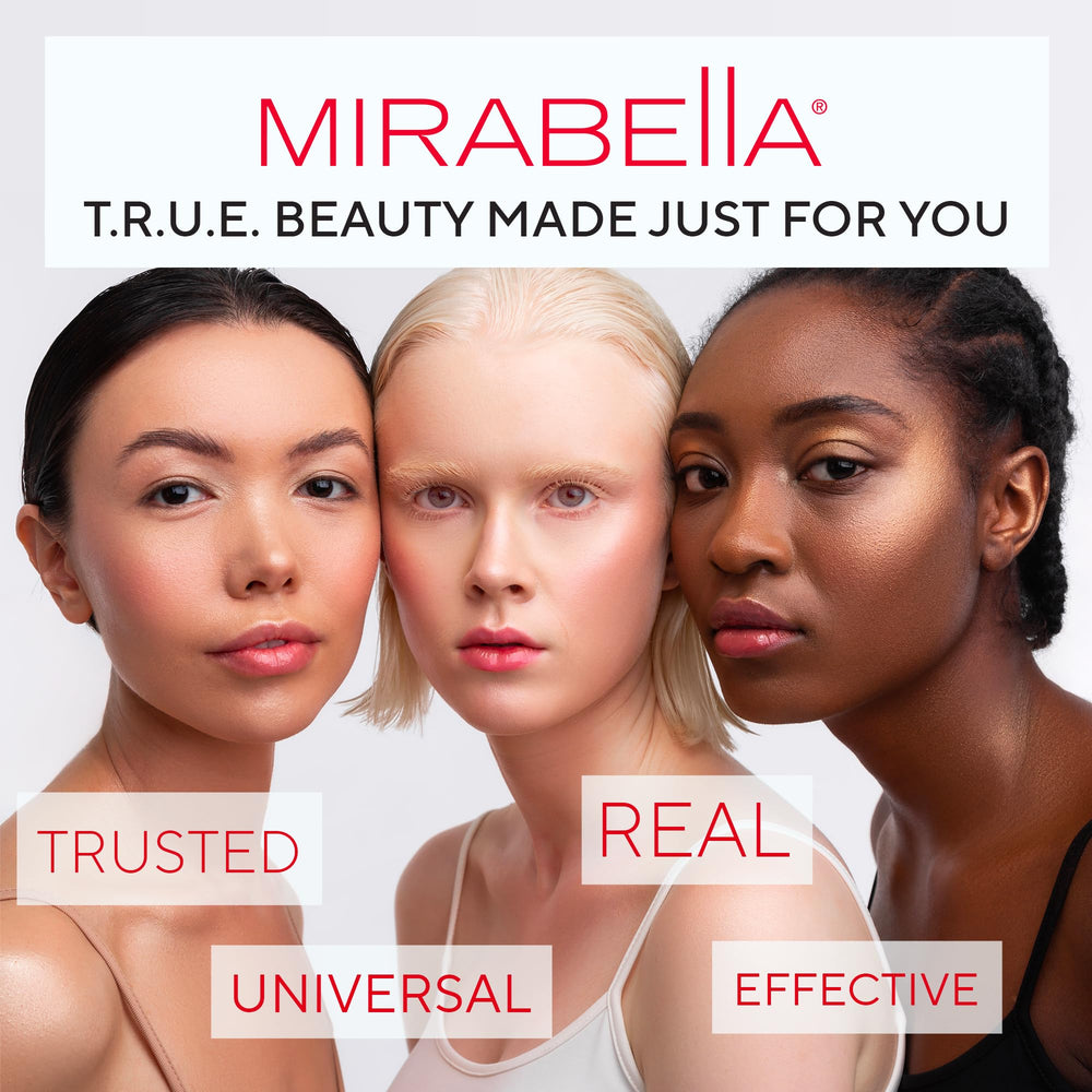 Mirabella retractable eye definer foil ensures smudge-resistant wear.