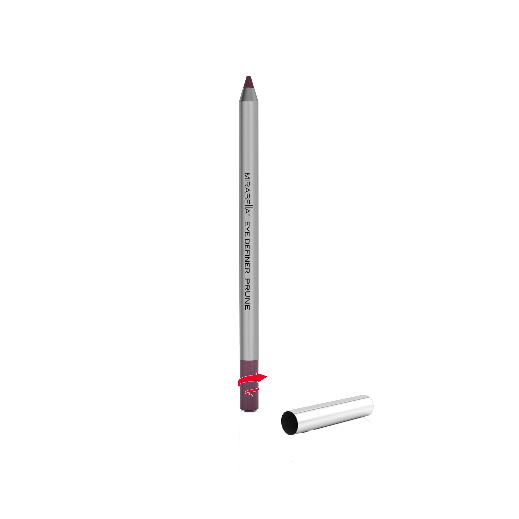 Mirabella foil eye definer enables quick touch-ups on the go.