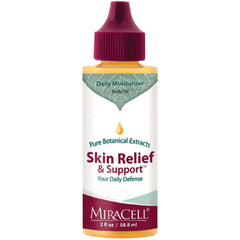 Drops of Miracell on skin illustrating light, nourishing application