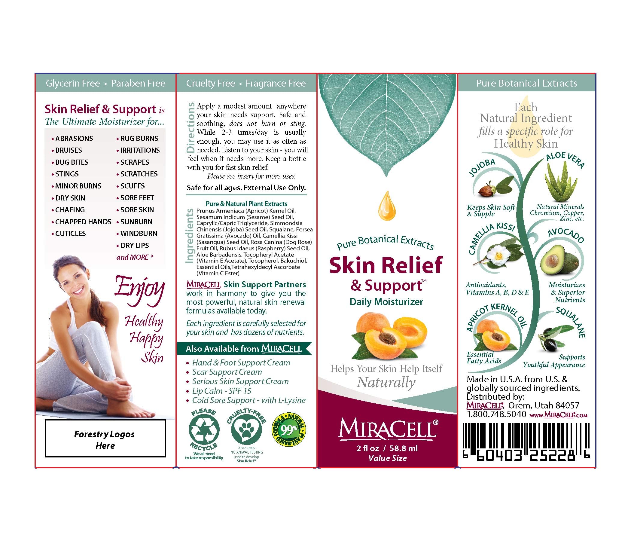 Hands applying Miracell for visibly hydrated skin after use