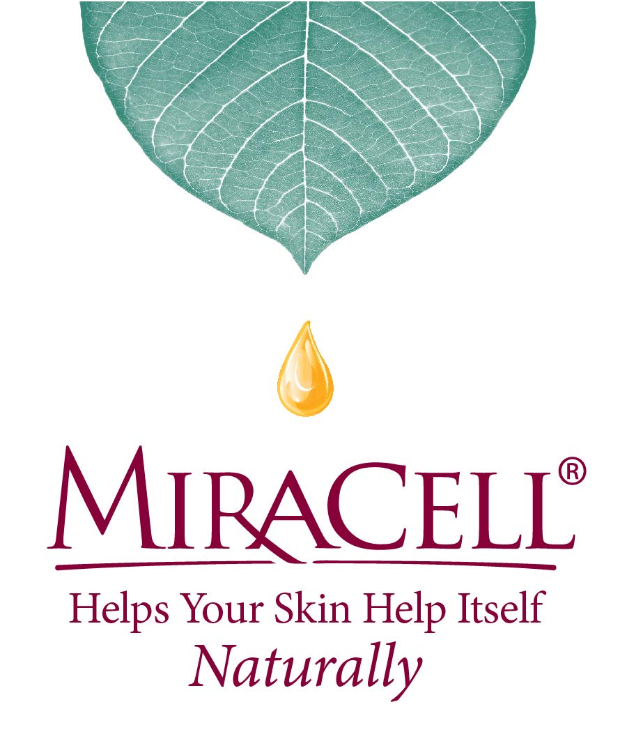 Miracell Skin Relief & Support Oil bottle includes raspberry seed oil nourishing the outer skin layer.