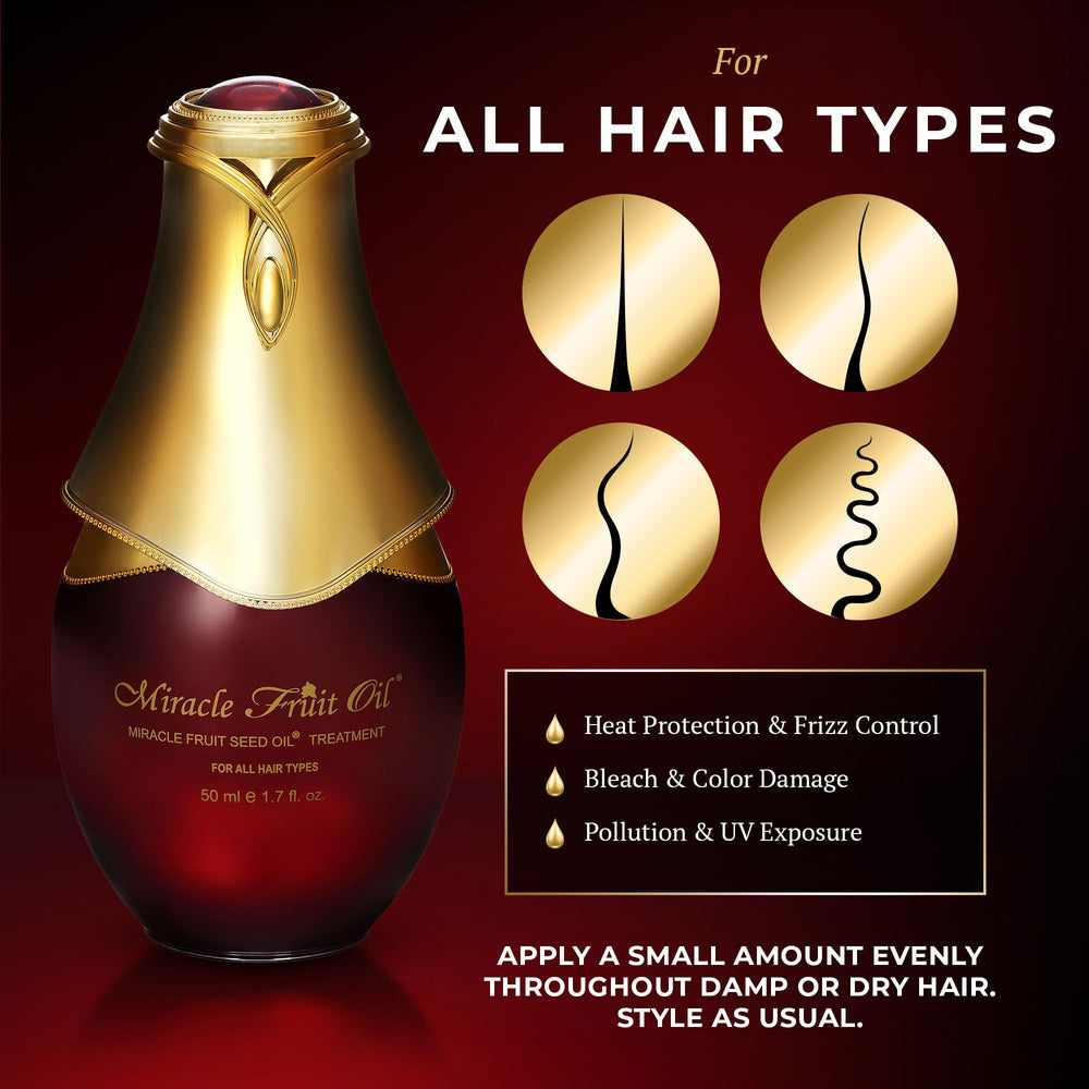 Miracle Fruit Oil Seed split-ends care strengthens hair from roots.