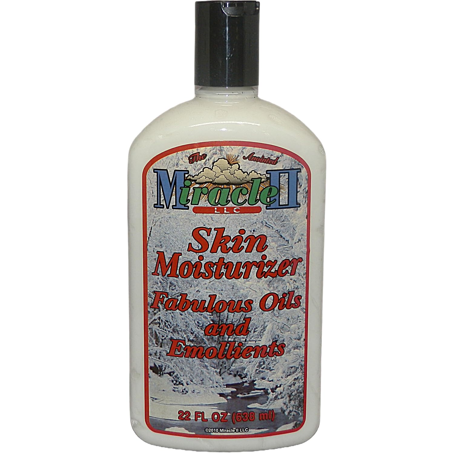 Miracle II natural skin moisturizer bottle for daily hydration and gentle care.