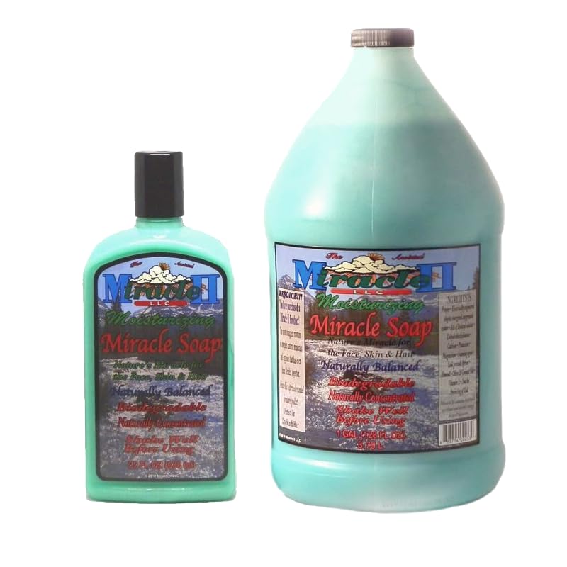 Miracle II moisturizing soap lather close-up shows gentle cleansing without drying skin.