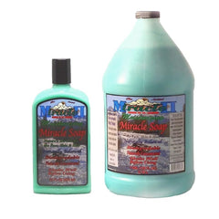 Miracle II moisturizing soap lather close-up shows gentle cleansing without drying skin.