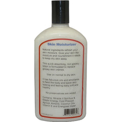 Miracle II skin moisturizer texture showing natural oil blend for soft skin.