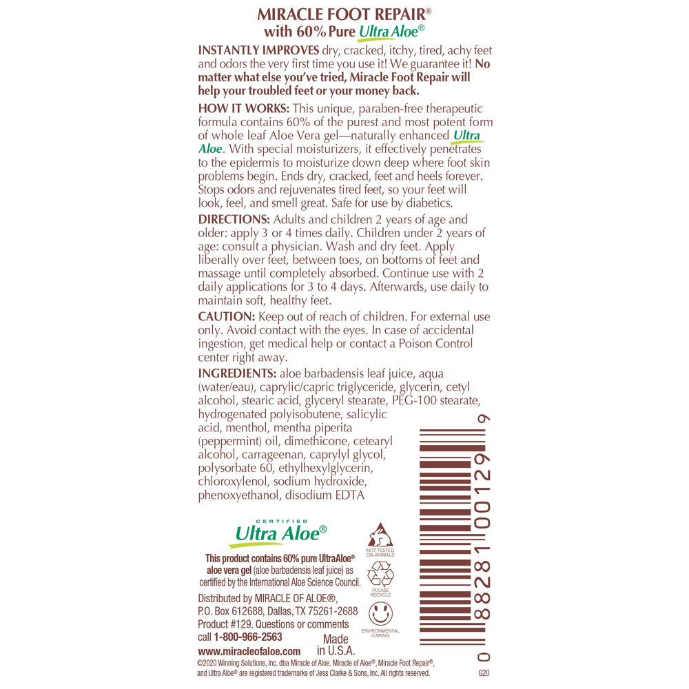 Miracle of Aloe family-friendly formula for daily moisturization.
