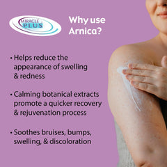 Miracle Plus Arnica Gel tube designed for bruising with quick absorption