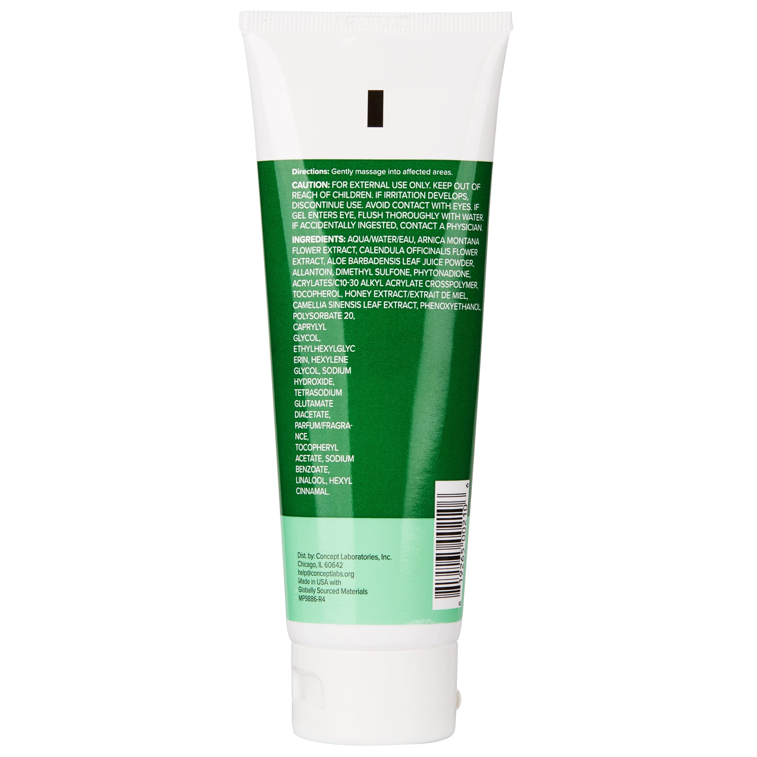 Willowherb-infused Miracle Plus Gel indicating anti-redness support.