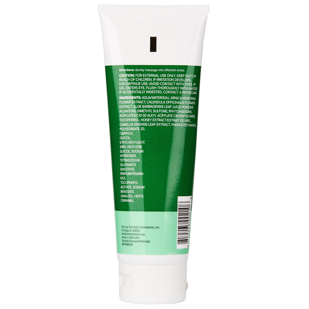 Willowherb-infused Miracle Plus Gel indicating anti-redness support.