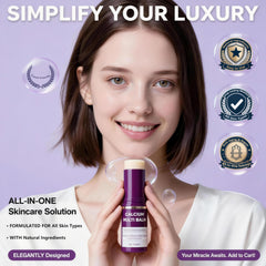 Applying Miracle TQ balm on the face for a quick hydration boost.