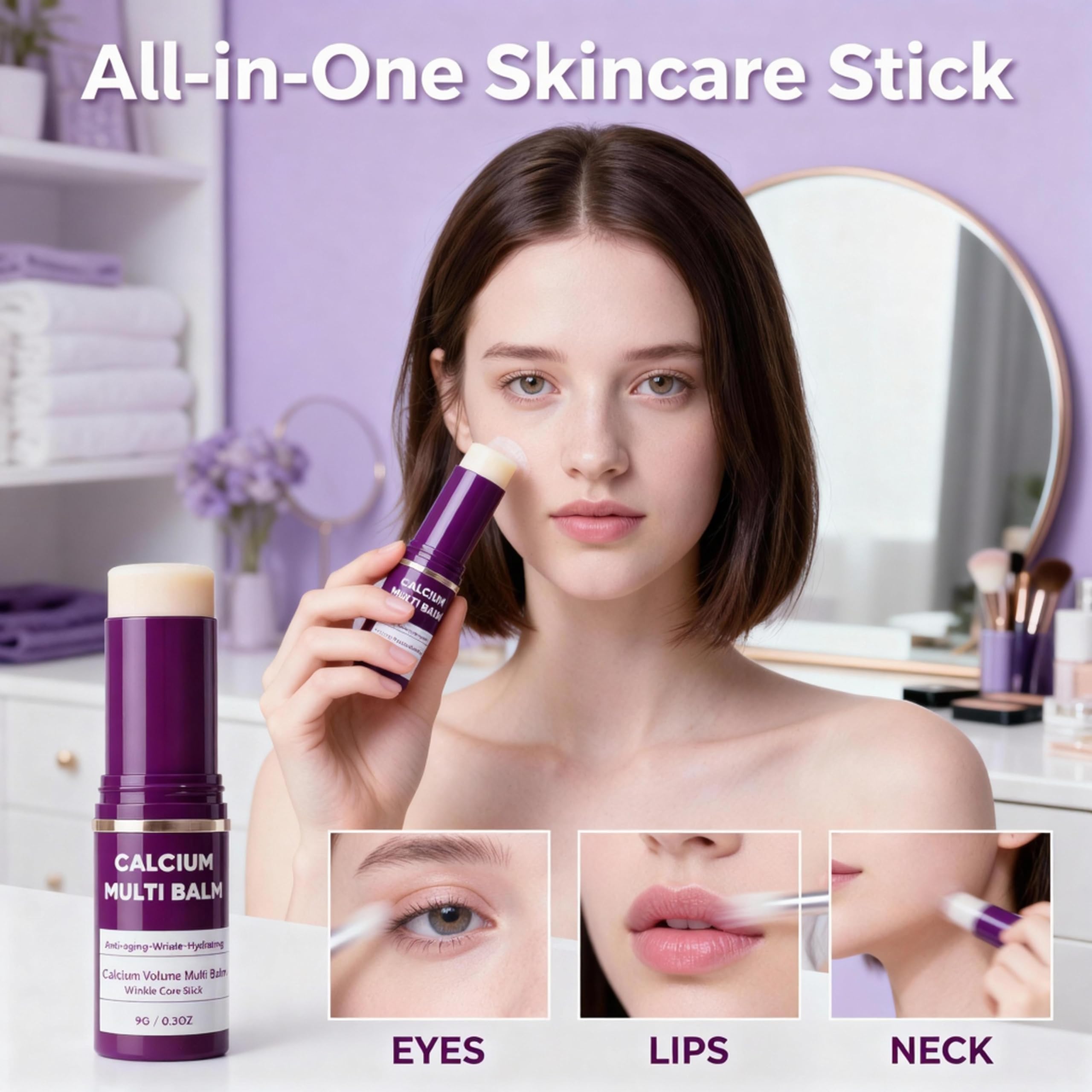 Close-up of Miracle TQ Calcium Multi Balm ingredients and nourishing formula.