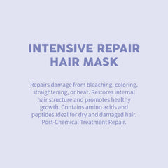 Miracles By Milagros Intensive Repair Hair Mask being applied for smooth, frizz-free hair