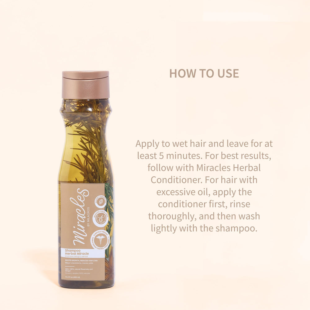 Miracles By Milagros rosemary shampoo lather close-up shows rich texture