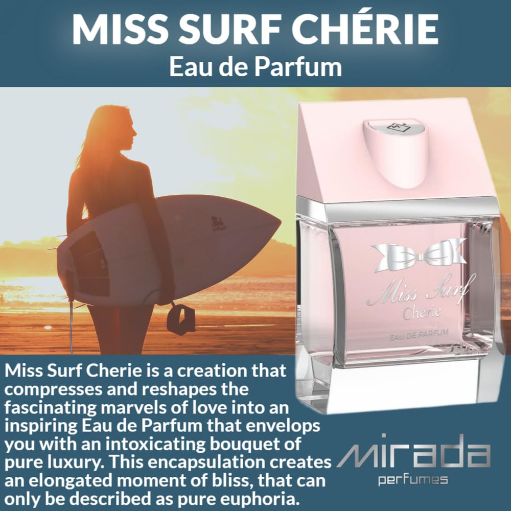 MIRADA Miss Surf Chérie ready for daytime wear on a dresser