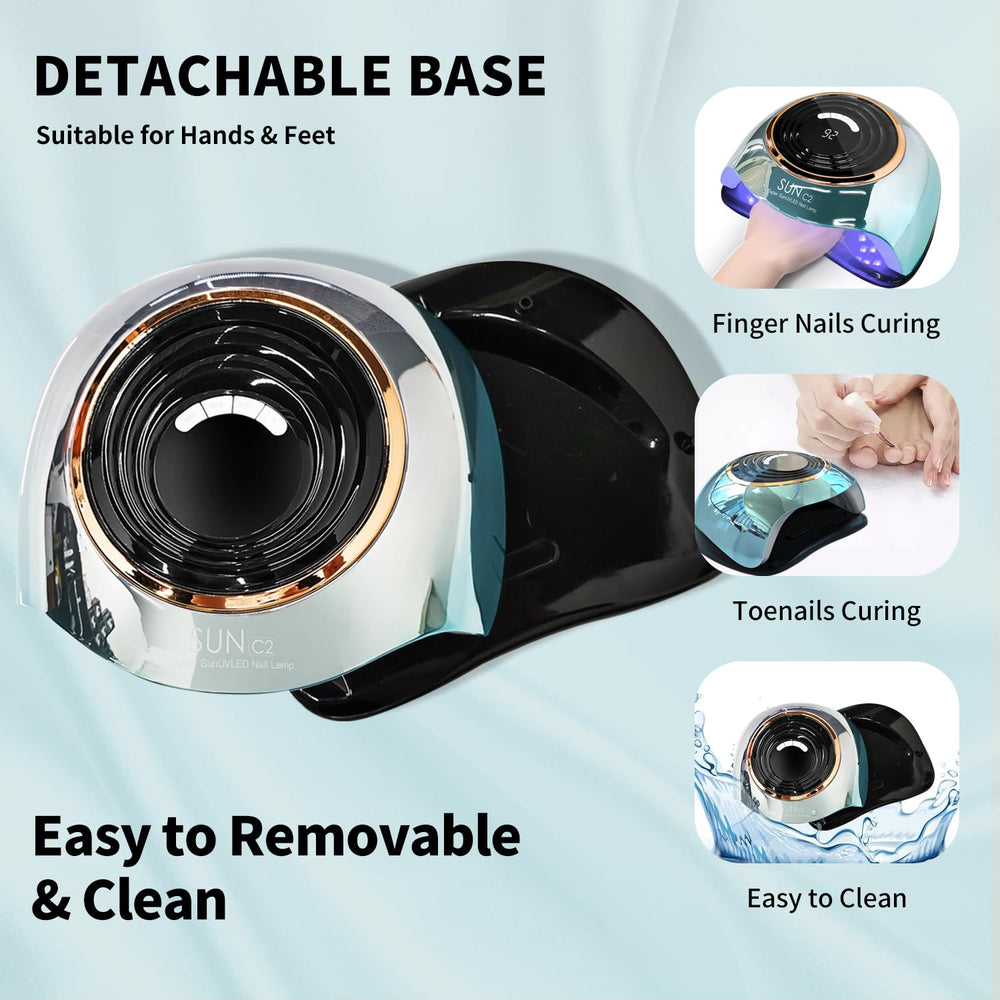 MIRAGE LAYON UV Nail Lamp auto sensor enables hands-in curing