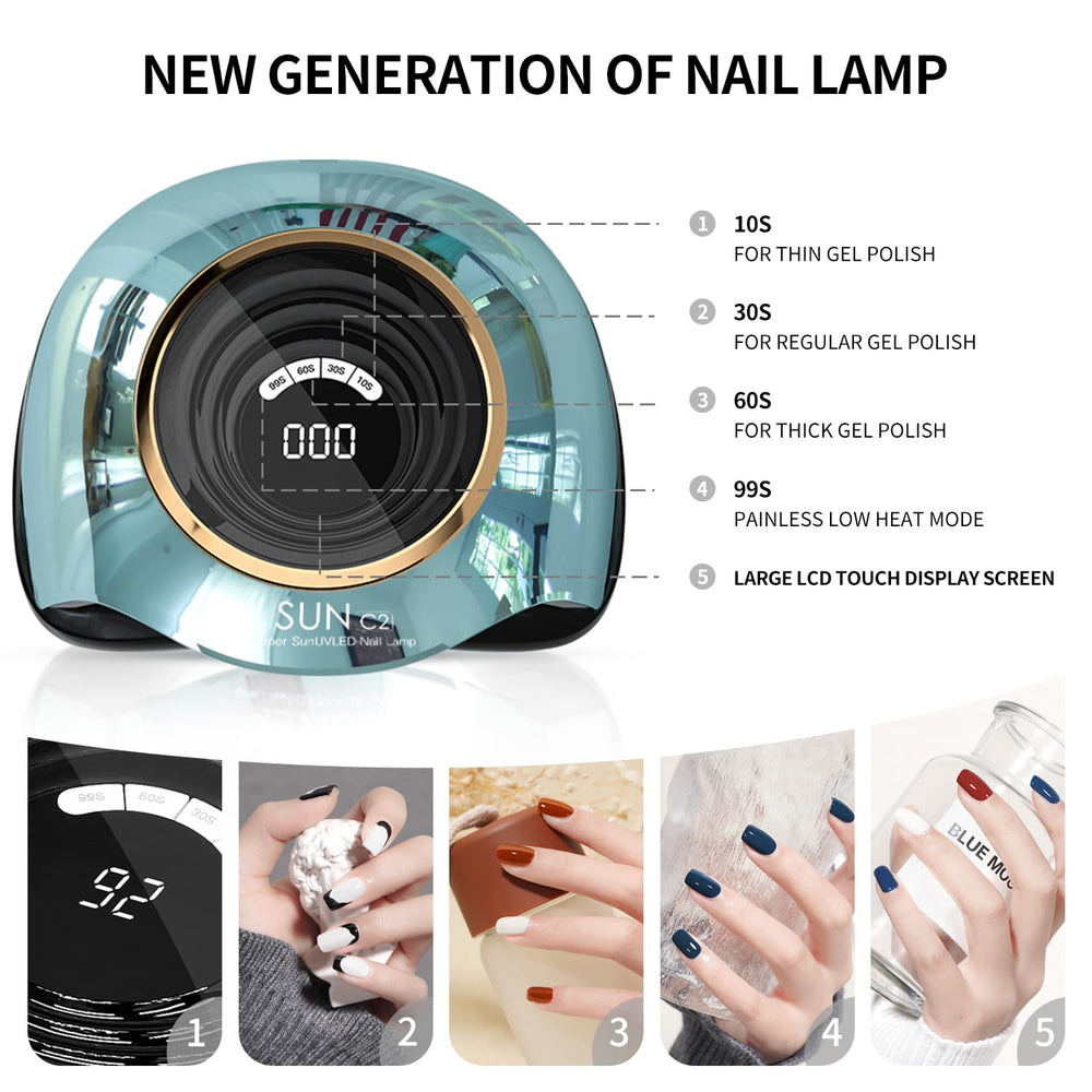 MIRAGE LAYON UV Nail Lamp safety features and temperature protection