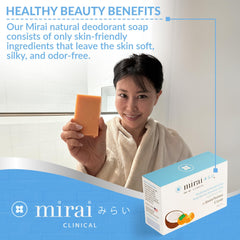 Mirai Persimmon Soap Bar demonstrates odor control in use