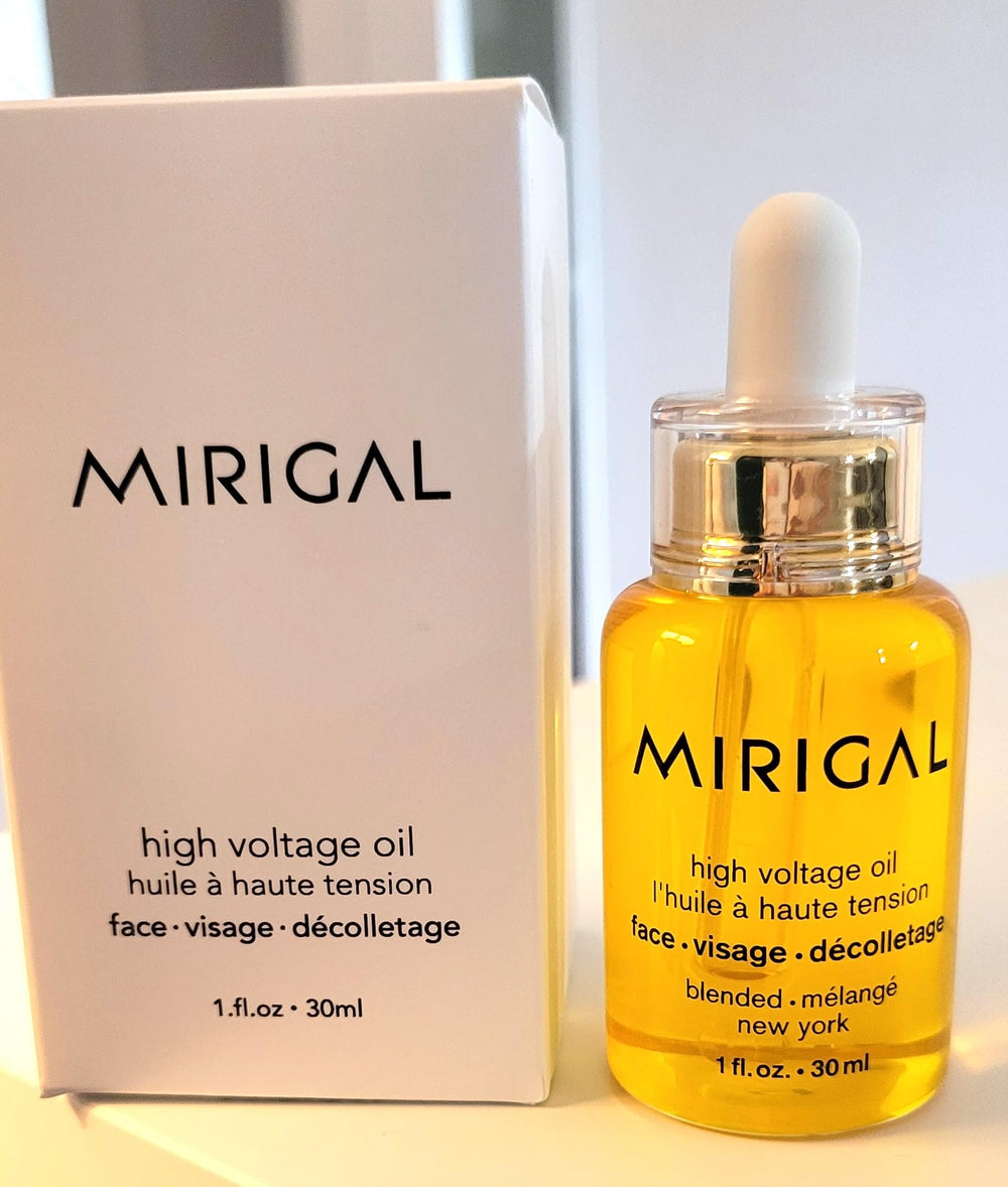 Gently massaged MIRIGAL High Voltage Oil into skin for smoother feel
