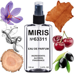 MIRIS No. 63311 bottle for long-lasting unisex fragrance on skin.