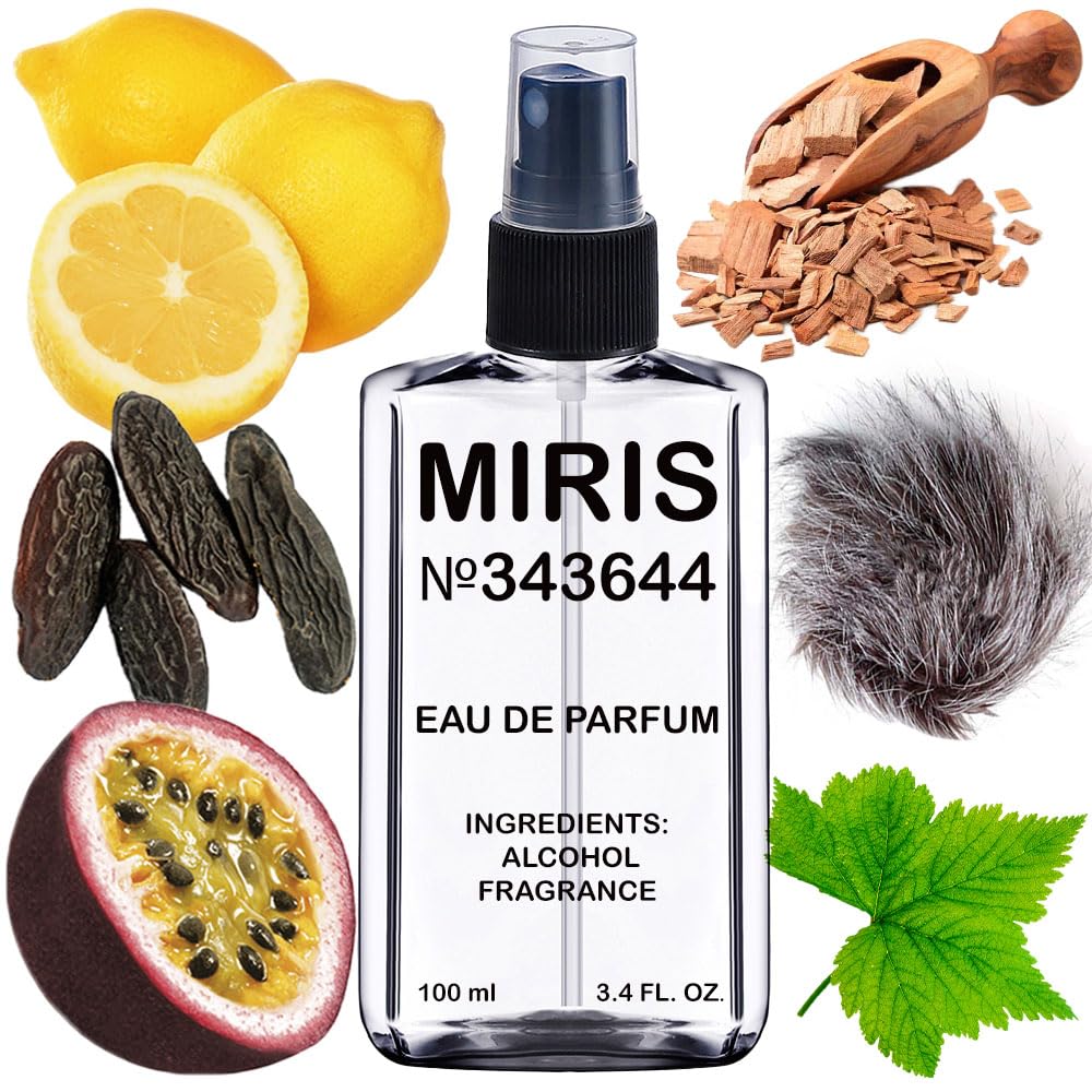 MIRIS Cassiopea bottle pour highlighting graceful fragrance release.