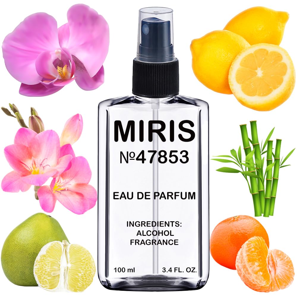 MIRIS Lucky Wish bottle-front highlights sleek design and lasting floral-fruity scent.