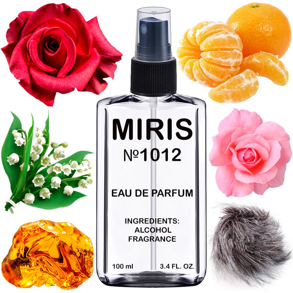 MIRIS No. 1012 crystal flowers bottle labeled for everyday elegance and versatility.