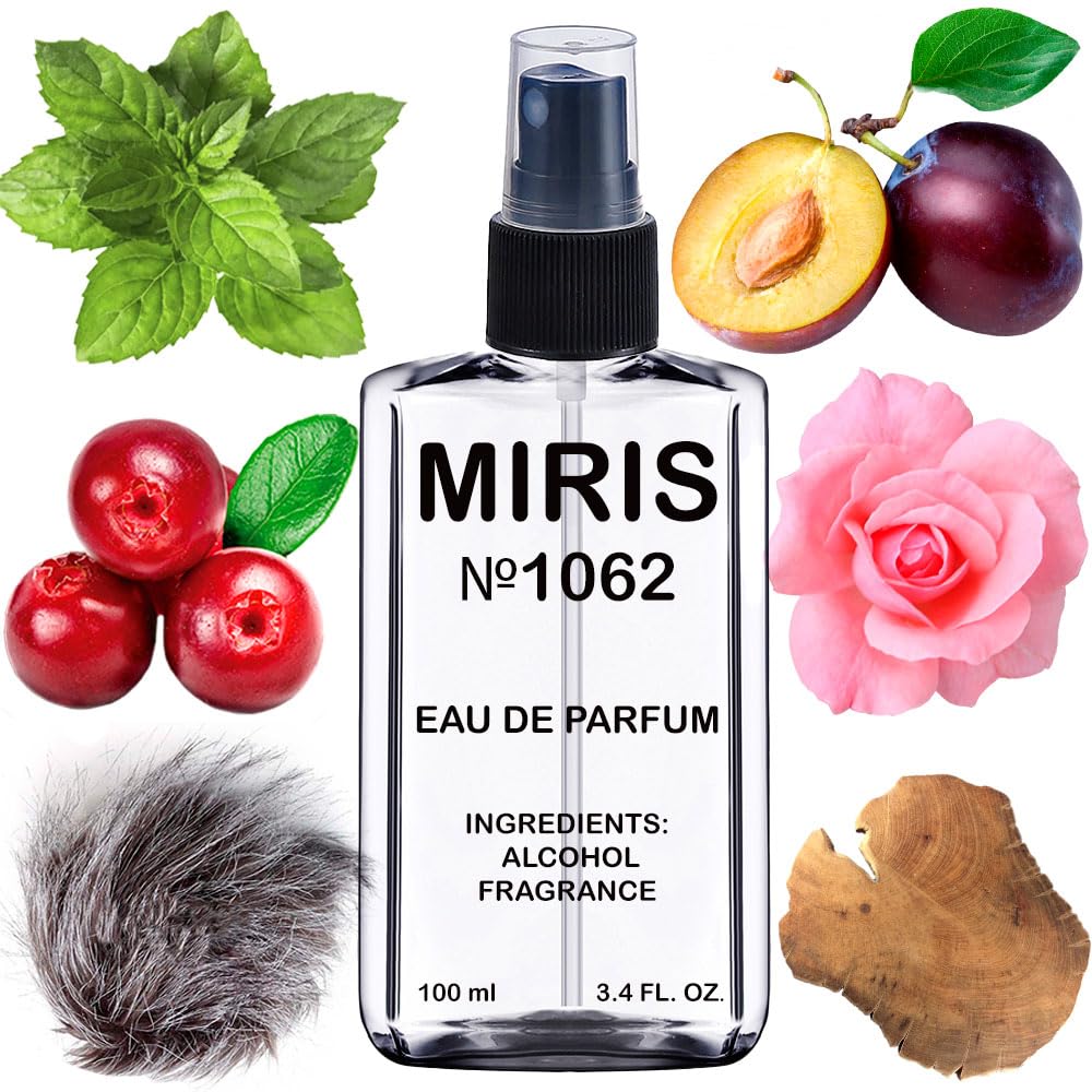 MIRIS No. 1062 bottle front shows premium dark purple design for a refined look