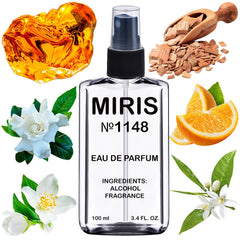 MIRIS No. 1148 floral top notes image showcasing citrus freshness for a bright start.