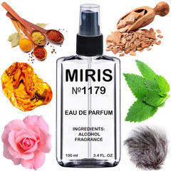 MIRIS No. 1179 Golden Sand bottle on display with premium packaging