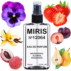 MIRIS No. 12064 Ocean Lounge bottle front shows elegant design and premium scent