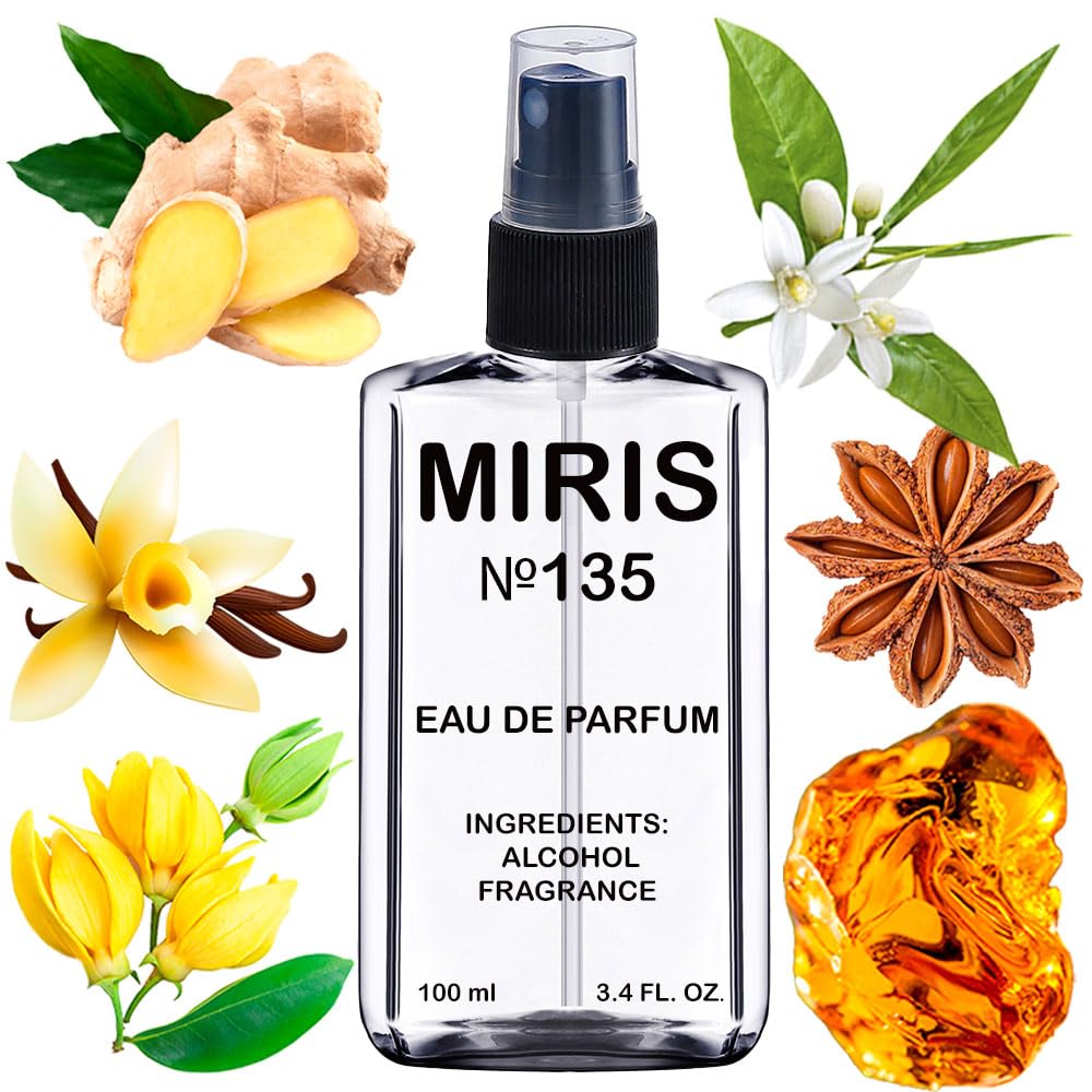 MIRIS No. 135 bottle front view, refined floral-oriental scent.