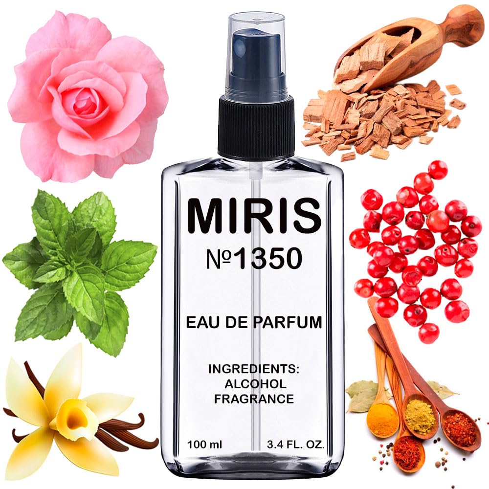 MIRIS No. 1350 bottle pour shows a hint of a long-lasting floral-oriental aroma