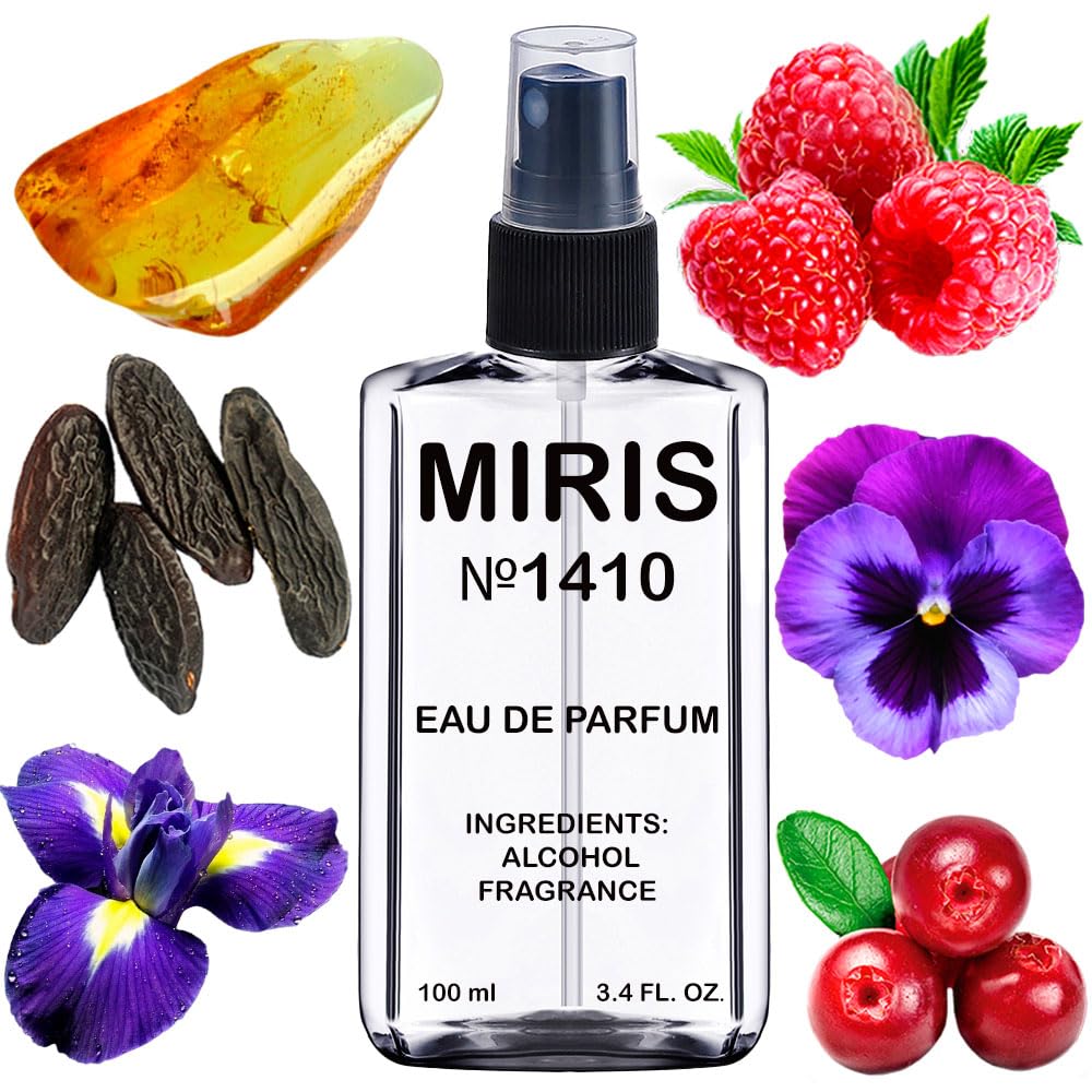 MIRIS No. 1410 bottle front shows floral-fruity scent ideal for daytime wear.