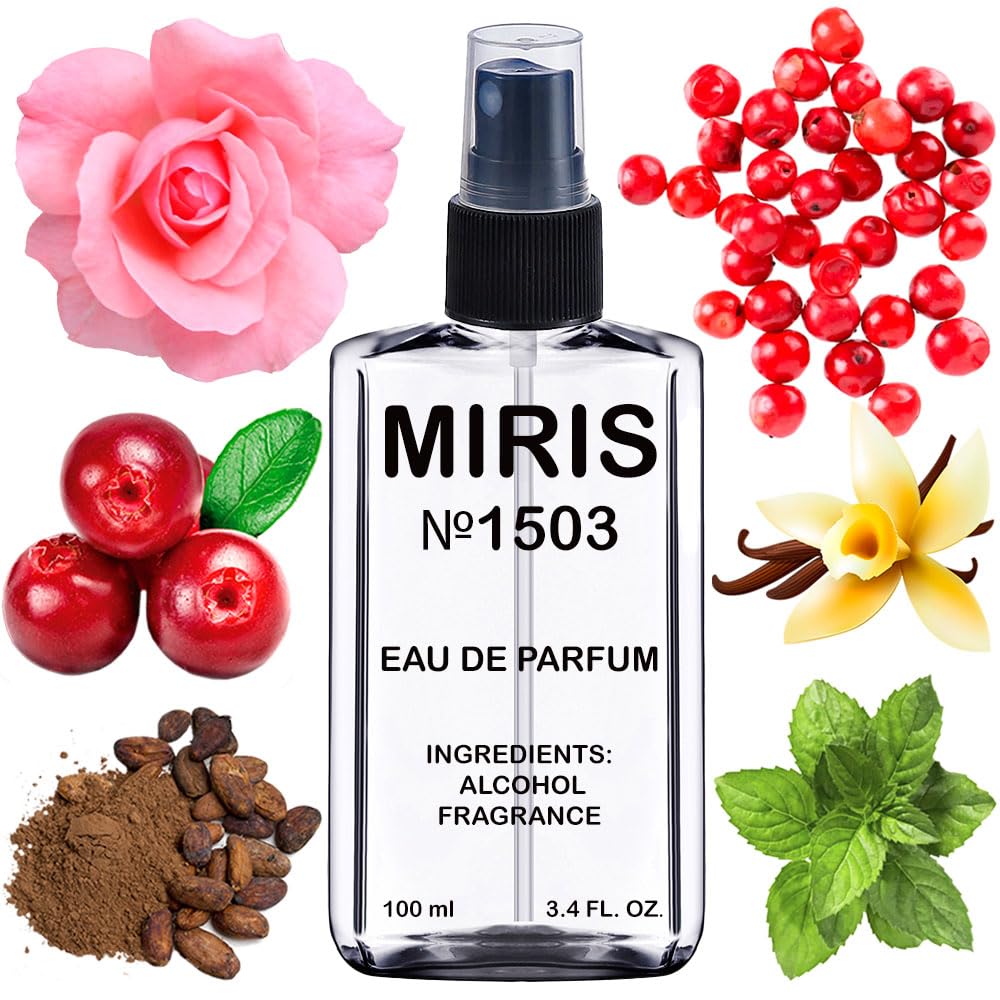MIRIS No. 1503 bottle front view showcases elegant packaging for everyday elegance