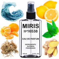 MIRIS No. 16538 bottle front showcases premium design and fragrance quality.