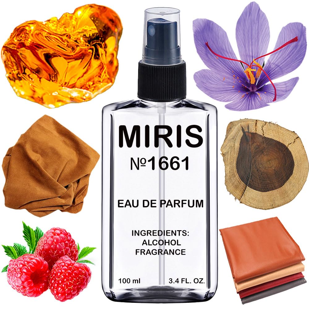 MIRIS No.1661 Tuscany leather scent bottle for refined evenings.