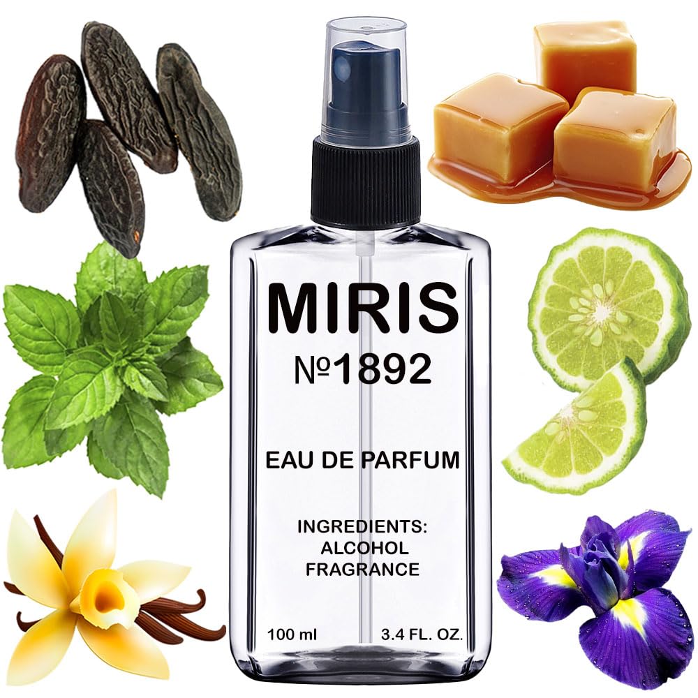 MIRIS No. 1892 bottle front view showing elegant design and scent promise