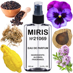 MIRIS No. 21069 beat-inspired bottle on display, premium quality implied.