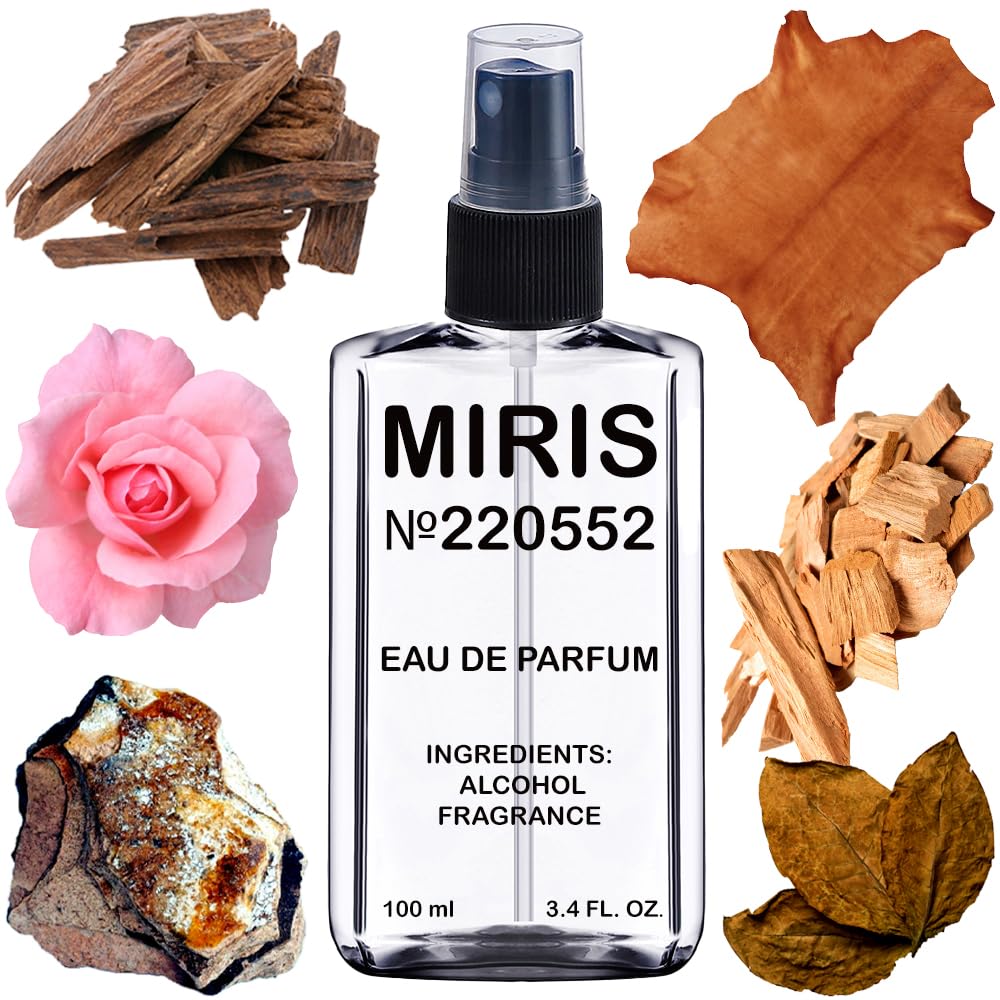 MIRIS No. 220552 bottle front displaying elegant packaging and lasting fragrance